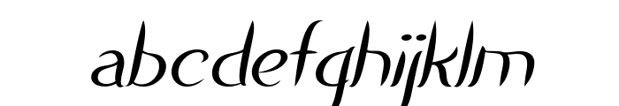 Vergol-BoldItalic Font LOWERCASE
