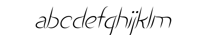 VergolItalic Font LOWERCASE