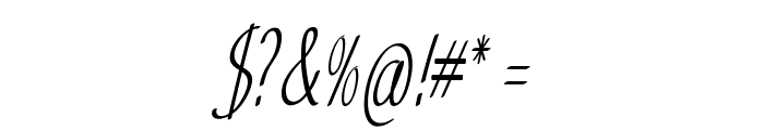 Veribo-ExtracondensedItalic Font OTHER CHARS