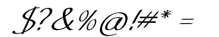 Veribo-Italic Font OTHER CHARS