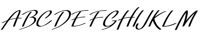 Veribo-Italic Font UPPERCASE