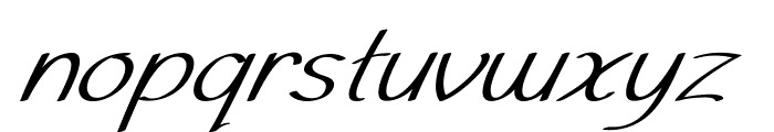 Veribo-Italic Font LOWERCASE