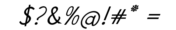 Verno-BoldItalic Font OTHER CHARS