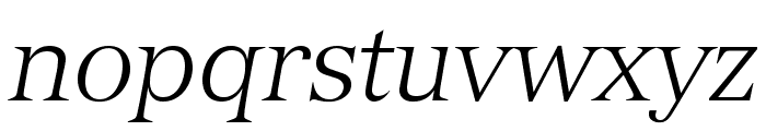 VersaillesLTStd-LightItalic Font LOWERCASE