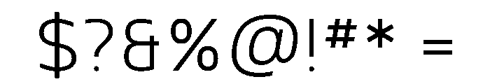 Vfu Text Font OTHER CHARS