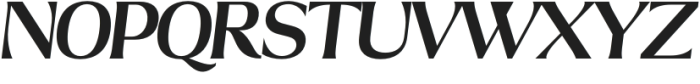 Vfu Display Italic otf (400) Font UPPERCASE