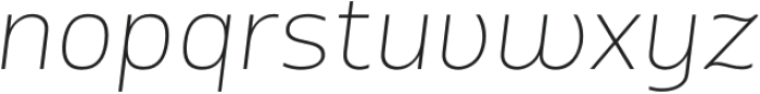 Vfu Extra Light Italic otf (200) Font LOWERCASE