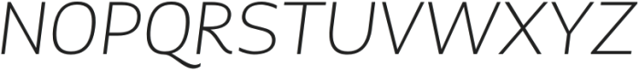 Vfu Light Italic otf (300) Font UPPERCASE