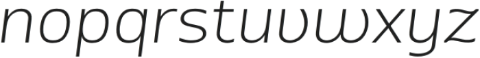 Vfu Light Italic otf (300) Font LOWERCASE