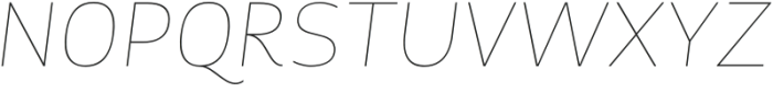 Vfu Thin Italic otf (100) Font UPPERCASE