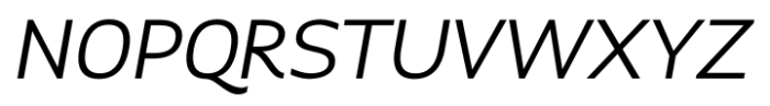 Vfu Medium Italic Font UPPERCASE