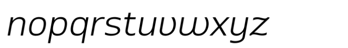 Vfu Regular Italic Font LOWERCASE