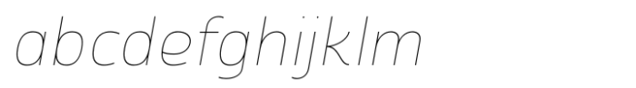 Vfu Thin Italic FONT