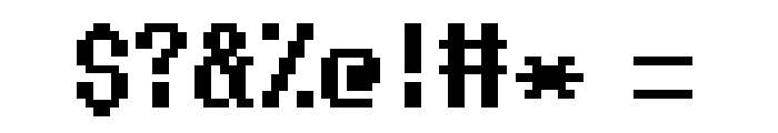 VGA New Regular Font OTHER CHARS
