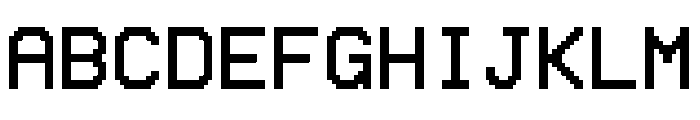 VHS Gothic Regular Font UPPERCASE