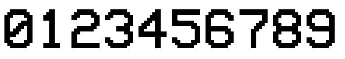 vhs/vcr osd Regular Font OTHER CHARS