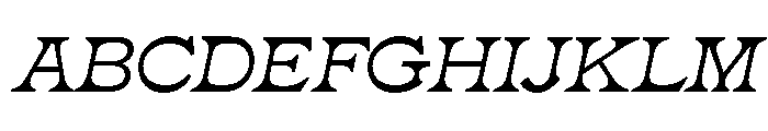 Violeta Medium Italic Font UPPERCASE