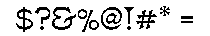 Violeta Medium Font OTHER CHARS