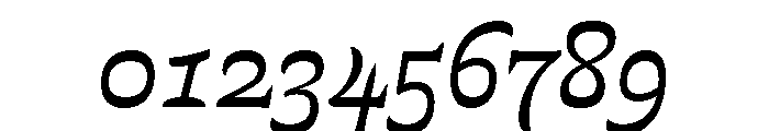 Violeta Regular Italic Font OTHER CHARS