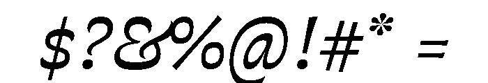 Violeta Regular Italic Font OTHER CHARS