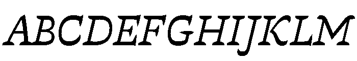 Violeta Regular Italic Font UPPERCASE