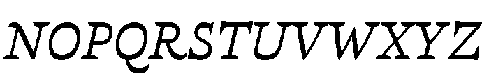 Violeta Regular Italic Font UPPERCASE