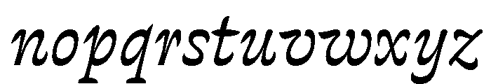 Violeta Regular Italic Font LOWERCASE