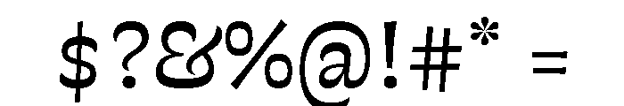 Violeta Regular Font OTHER CHARS