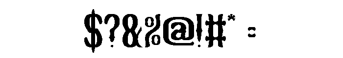 VINTAGE BOLDNESS Font OTHER CHARS