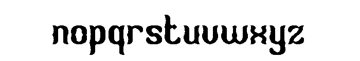 VINTAGE BOLDNESS Font LOWERCASE