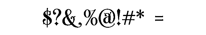 VIRELLA Font OTHER CHARS