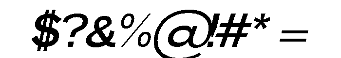 VIRENA Italic Font OTHER CHARS