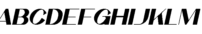 Vianelle Italic Font UPPERCASE
