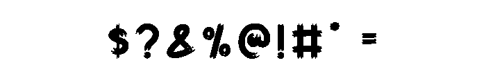 Vibes Horror Font OTHER CHARS