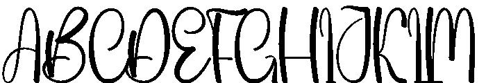 Vibes January Font UPPERCASE