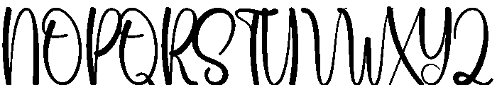 Vibes January Font UPPERCASE