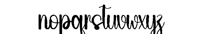 Vibes January Font LOWERCASE