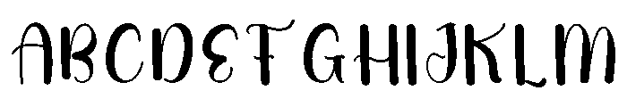 Vibes Yesterday Font UPPERCASE