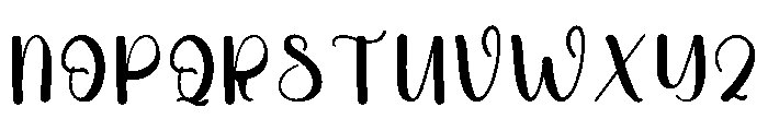 Vibes Yesterday Font UPPERCASE