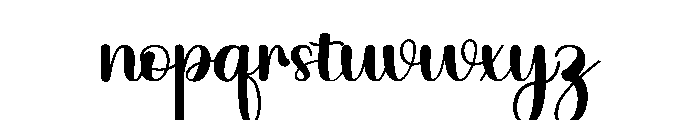 Vibes Yesterday Font LOWERCASE