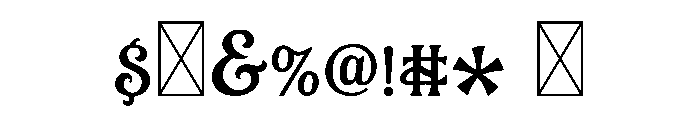 Victorian Bloom Bold Font OTHER CHARS