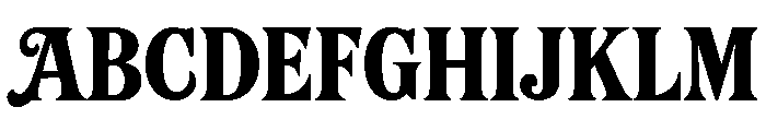 Victorian Bloom Bold Font UPPERCASE