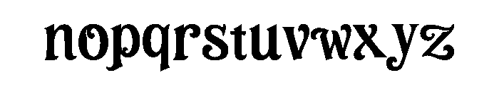 Victorian Bloom Bold Font LOWERCASE