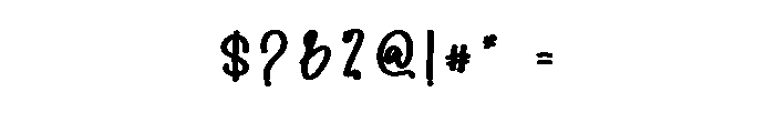 Victorian Signature Font OTHER CHARS