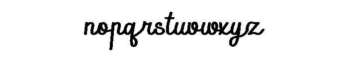 Victorian Signature Font LOWERCASE