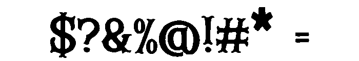 VictorianMood Font OTHER CHARS