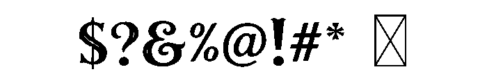 Victoriana Royale Font OTHER CHARS