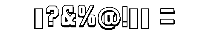 Victory Outline Regular Font OTHER CHARS