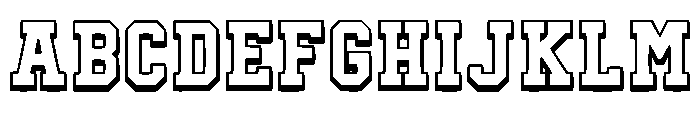 Victory Outline Regular Font UPPERCASE