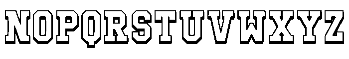 Victory Outline Regular Font UPPERCASE